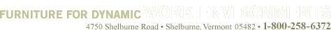 FURNITURE FOR DYNAMIC WORK ENVIRONMENTS • Mesa Contract • 4750 Shelburne Road • Shelburne, Vermont 05482 • 1-800-258-6372